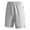 Grey*, variant on Men's Shorts Summer Athletic Elastic Waist Solid Color Loose Fit with Pockets Daily Wear Classic Chic Shorts