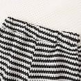 thumbnail image 6 of GobdXE Toddler Girls Striped Ribbed Outfit, Short Sleeve Top and Wide Leg Pants 2 Piece Summer Casual Set Color:Black,Size:4-5 Years, 6 of 8