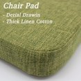 thumbnail image 4 of FFIY Chair Cushion with Ties for Dining Chairs - Memory Foam Non Slip Kitchen Chair Pad and Dining Seat Cushion with Machine Washable Cover [16.5 x 16.2 Inches] - Green, 4 of 9