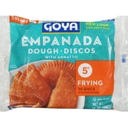 GOYA Empanada Discos Dough Turnover Pastries with Annatto, 14 oz (Frozen)