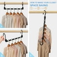thumbnail image 6 of Scidweet Clothes Hangers, 18 Pack Space Saving Plastic Hangers Magic Closet Hanger Closet Organizer Multifunctional Hanger, Black, 6 of 6