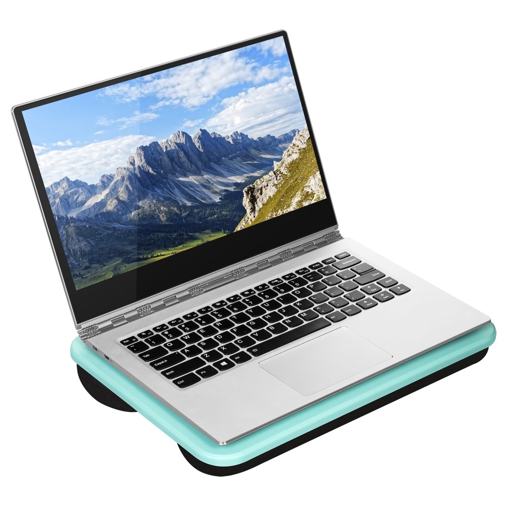 LapGear Compact Lap Desk Aqua Sky Fits up to 13.3 Inch Laptops