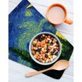thumbnail image 2 of Green Blue Starry Moon Kitchen Dish Towels for Drying Dishes Set of 2, Modern Abstract Art Aesthetics Waffle Weave Microfiber Hand Tea Bathroom Towels Quick Dry & Absorbent Towel 12x12, 2 of 7