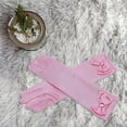thumbnail image 2 of Twinkseal Girls' Bow Gloves 1 Pair Girls' Bowknot Gloves for Stage Performances Parties Soft Breathable Gloves for Girls, 2 of 8