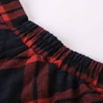 thumbnail image 3 of Womens Plaid Wool Blend Skirts Elastic Waist A-Line Pleated Long Skirts (Red L), 3 of 7