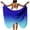 Blue, variant on Women's Beach Cover Up Sarong Wrap Dress Sheer Draped Adjustable Strap High Slit Casual Vacation Resort Wear, Purple XXL