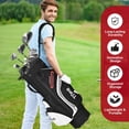 thumbnail image 6 of TIVOR T-Lock Golf Cart Bag-14-Way Full-Length Dividers,9 Pockets, Easy-Access Handle & Ergonomic Straps | Perfect for Cart & Walking, Includes Rain Cover, 6 of 7
