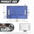 thumbnail image 7 of Whosucclay Blue Tie Dye Pattern Towel Shields, Non-slip Convenient Fold-Away Design Blanket for Most 2 Seats 4-Pocket Storage Golf Cart Seat Cover, 52.36 x 32.28 inch, 7 of 7