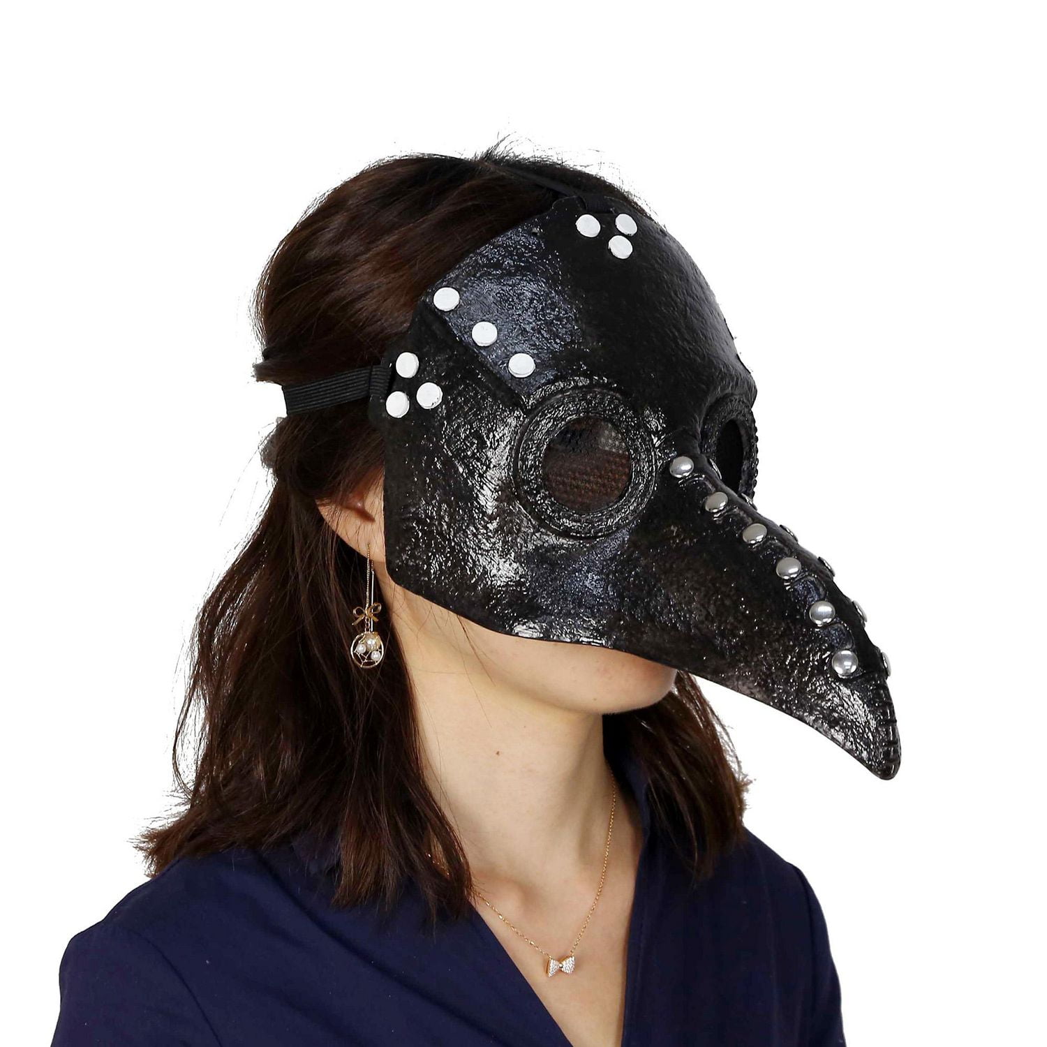 Façon de célébrer l'accessoire de costume de masque de médecin de la peste d'halloween unisexe adulte