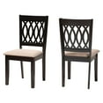 thumbnail image 2 of Baxton Studio Florencia Modern Beige Fabric and Espresso Brown Finished Wood 2-Piece Dining Chair Set, 2 of 9