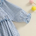 thumbnail image 4 of Timegard Baby Clothes for Girls Toddler Newborn Plaid Ruffle Long Sleeve Onesie Headband Infant Summer, 4 of 4