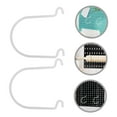 thumbnail image 3 of unbranded 2Pcs Shop Pegboard Hooks White Metal for Home Use Commodity Display Hooks Durable, 3 of 8