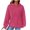 Hot Pink, variant on Waffle Hoodie Women Solid Plain,Oversized Hoodies for Women Sweatshirts Workout Hooded Pullover Tops Sweaters Casual Comfy Fall Fashion Outfits