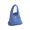 Blue, variant on ZenCart Hand-Woven Wrist Tote Bag Cotton Rope Braided Hollow Out Handbag Ladies Portable Wristlet Handbag for Travel Beach Shopping
