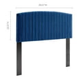 thumbnail image 3 of Headboard, Twin Size, Velvet, Blue Navy, Modern Contemporary Urban Design, Bedroom Master Guest Suite, 3 of 10