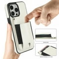 thumbnail image 6 of Wallet Case Compatible with iPhone 16 Plus for Men Women, Detachable Magnetic Wallet PU Leather Shockproof Rugged Phone Case with Kickstand Card Slots RFID Blocking for iPhone 16 Plus,White, 6 of 8