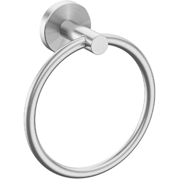 Brushed Nickel Towel Ring, Hand Towel Holder for Bathroom Wall Mounted, Durable 304 Stainless Steel, Modern Style