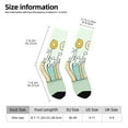 thumbnail image 2 of Vsdgher Books Crew Socks for Men & Women, Breathable Casual Athletic Ankle Socks, 2 of 6