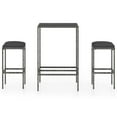thumbnail image 6 of vidaXL Patio Bar Set Patio Bar Table and Stools with Cushions Poly Rattan, 6 of 116