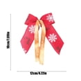 thumbnail image 3 of sruoe Christmas Bows, Christmas Tree Decorations, Christmas Tree Bows and Ribbons, Indoor Outdoor Tree Decoration, Hanging Christmas Bows for Wreaths, Tree Gift Present Decoration, Red, 3 of 6