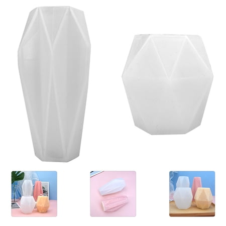 ibasenice 2-Pack White Silicone Molds for Crafts Flexible Handmade Soap Mold for Soap Making and Craft Enthusiasts