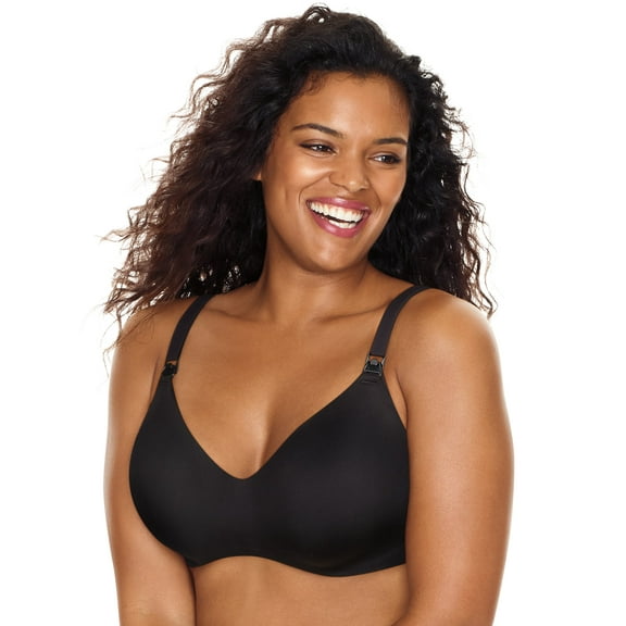 Playtex Nursing Pure Comfort® Wirefree Bra Black M Women's