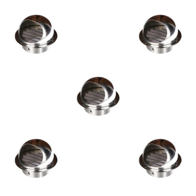 Dalazy Reliable Stainless Steel Air Vent Insect And Rodent Prevention Wide Application 100mm 5Set