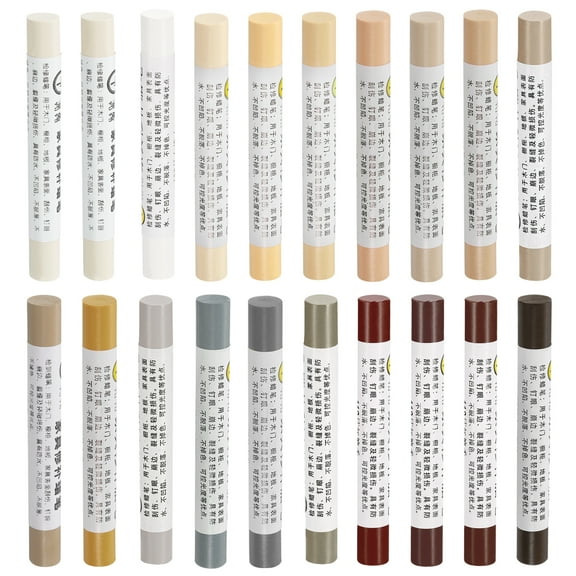 Furniture Repair Crayons Wax Filler Stick, 20Pcs Touch Up Pen Markers - for Scratches Tables, Common Series