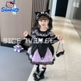 thumbnail image 4 of Sanrio Girl Cosplay Kuromi Kawaii Dress Autumn Winter Long Sleeved Princess Dress Little Devil Cos Christmas Girl Holiday Gift, 4 of 27