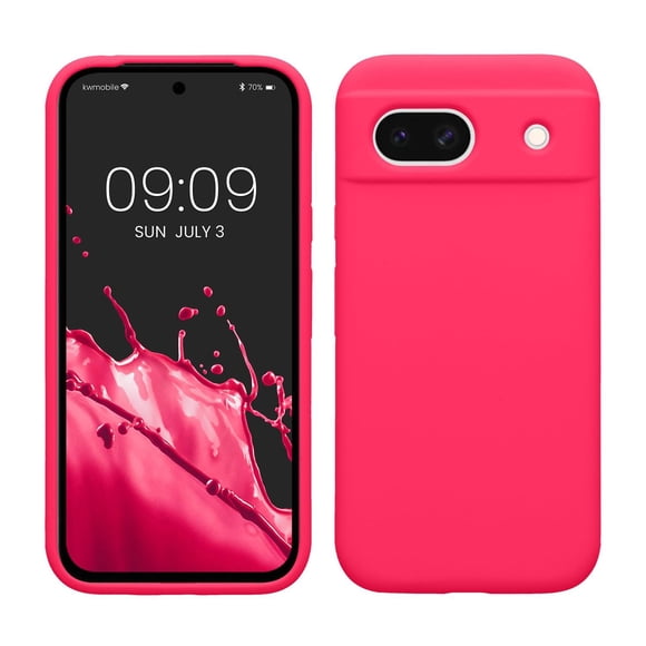 kwmobile Carcasa Compatible con Google Pixel 8a Funda - Case TPU y Silicona antigolpes - Apto Carga