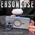 thumbnail image 2 of Lens Metal Ring Stand Magsafe Magnetic Phone Case For IPhone 15 12 13 14 Pro Max 11 Camera Glass Protection Transparent Cover, 2 of 7