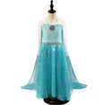 thumbnail image 1 of Vestido de princesa Elsa para niñas, vestidos de Cosplay, disfraces de reina de la nieve para niños, vestido de Halloween, Disfraz de Carnaval, bata Infantil Fivean unisex, 1 of 2