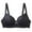 A-Black190, variant on Womens Push Up Bra Plaid Print Seamless Bralettes Underwire Support Adjustable Strap Side Coverage Comfort Shaping Bra