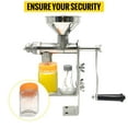 thumbnail image 6 of VEVOR Manual Oil Press Stainless Steel #304 Hand Press Household Oil Extractor Oil  Machine Peanut Nuts Seeds Oil Press Household, 6 of 9