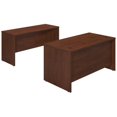 thumbnail image 1 of Series C Elite 60W Office Desk with Credenza in Hansen Cherry - Engineered Wood, 1 of 5