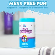 Tub Works Bath Color Fizzies, 150 Count Bath Color Tablets for Kids & Toddlers, 7 Colors, Bath Bombs