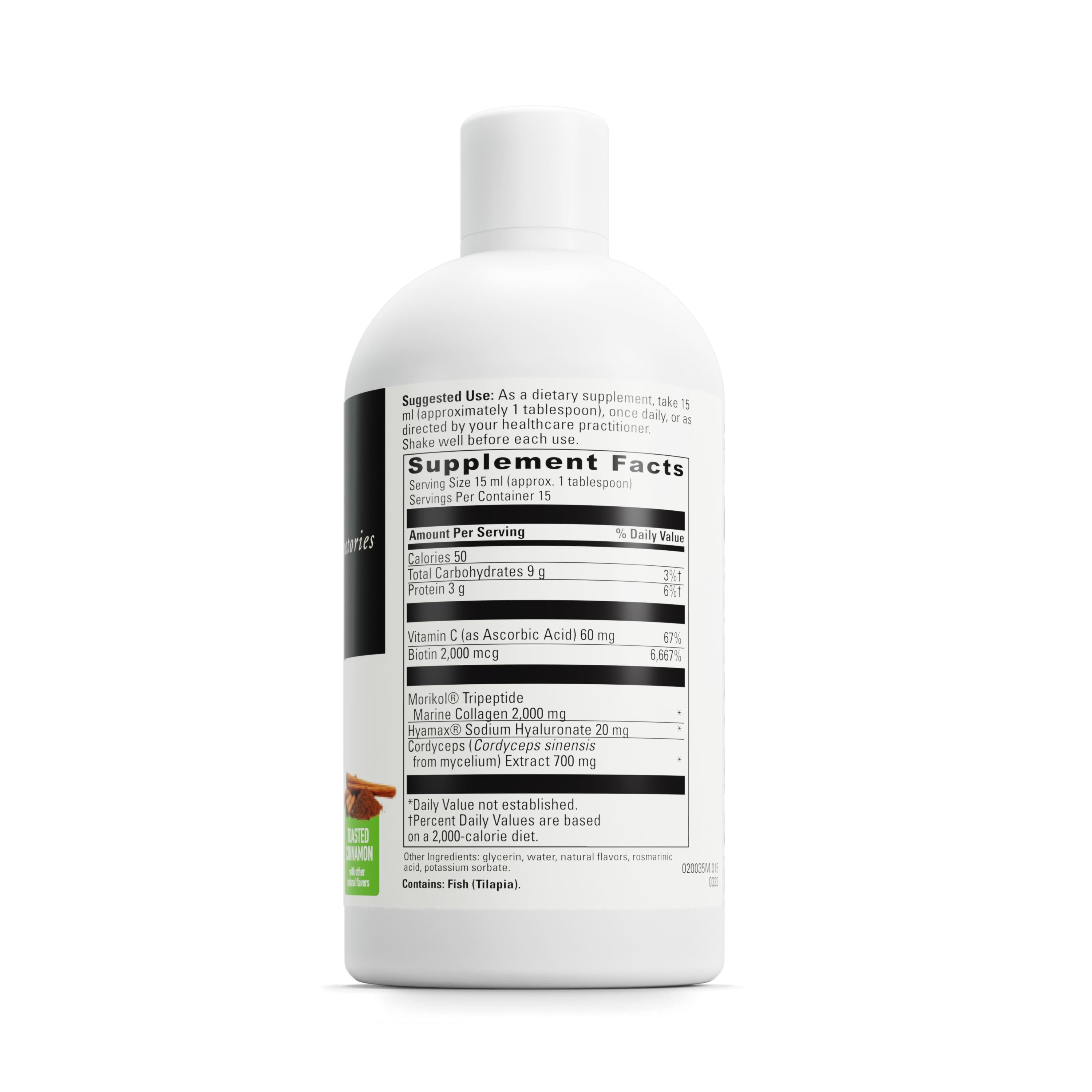 DaVinci Labs - Collagen Flex - A Liquid Dietary Supplement to Support Healthy Joints - Toasted Cinnamon - Gluten Free, Soy Free - 7.6 fl oz