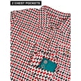 thumbnail image 6 of Gustave Plaid Shacket Jackets for Women Fashion Flannel Houndstooth Jacket Casual Long Sleeve Button Down Shirt Coats Loose Fit - Red, 2XL, 6 of 9
