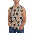thumbnail image 3 of Uemuo Funny Chicken Pattern Men's Sleeveless T-Shirt,Muscle Athletic Tank Top, Moisture-wicking Quick-dry Breathable Classic Tee Top for Gym Run Outdoor Sports-Large, 3 of 8