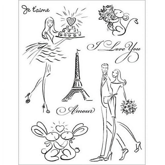 Penny Black Clear Stamp Set, J'aime Paris