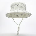 thumbnail image 2 of Gibobby Baby Sun Hat UPF 50+ Sun Protective Toddler Bucket Hat Cartoon Print Wide Brim Summer Outdoor Play Beach Hat for Boys Girls 12-18 Months 1T 2T 3T 4T 5T 6T(6-12 Months,Beige), 2 of 4
