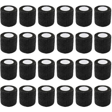 24 Pack Self Adhesive Bandage Wrap, 2" X 5 Yards Cohesive Bandage Wrap, Elastic Bandage Wrap - for Sports, First Aid Medical, Wrist, Ankle Sprains, Swelling and Vet Wrap