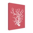 thumbnail image 2 of Trademark Fine Art 'Corals White on Coral a' Canvas Art by Fab Funky, 2 of 3
