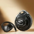 thumbnail image 6 of Open Ear Headphones, 0.23oz Ultra-Light Comfortable Wireless Earbuds, 0.6mm Thinnest Earhooks, Bluetooth 5.4, Clear Audio, 30 HRS Playtime, IPX5 Waterproof Earphones with Mic - Black, 6 of 7