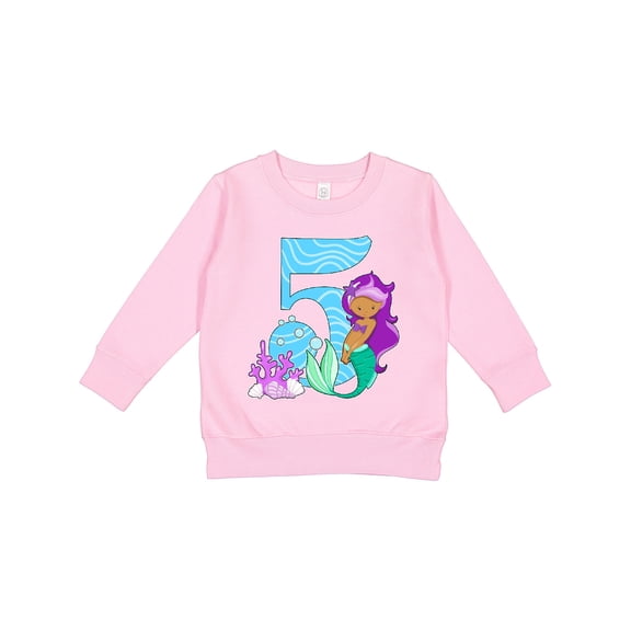 Inktastic Fifth Birthday Mermaid Toddler Sweatshirt