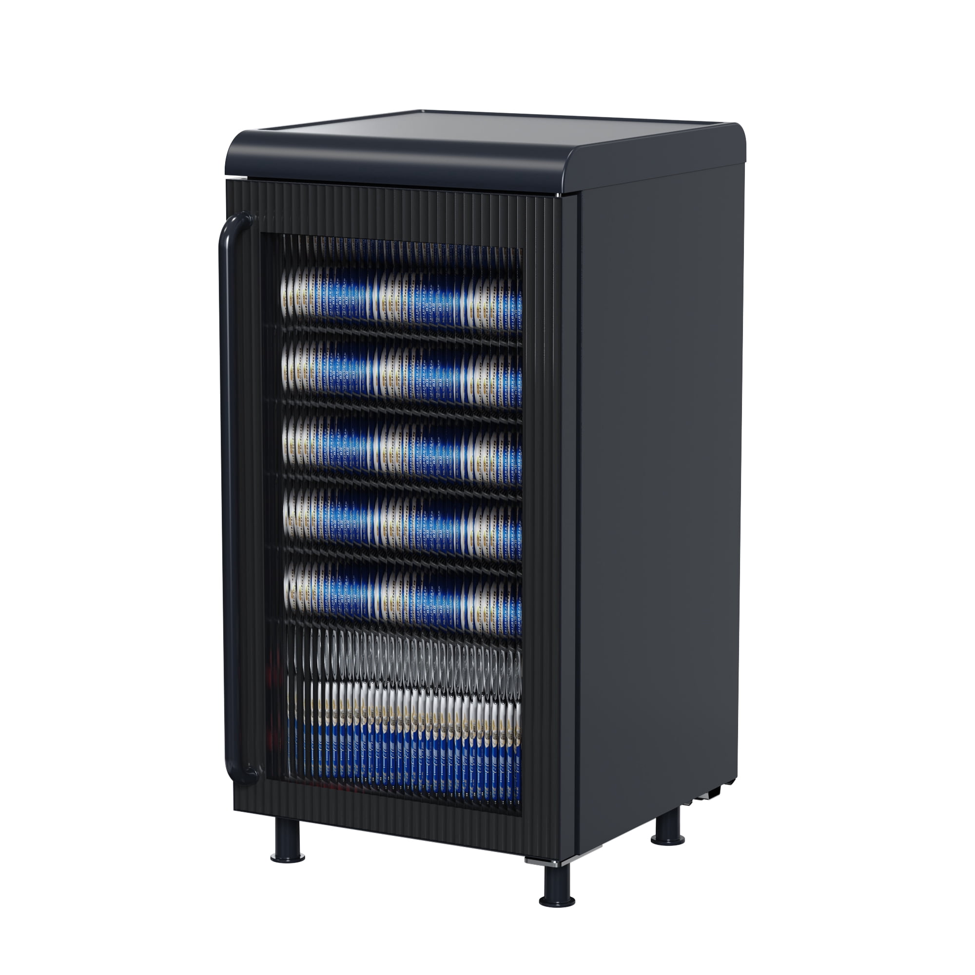 Frigidaire 27 Bottle / 117 Can Retro Wine Cooler with Built-in Bar Top, 3.1 Cu. ft. Beverage Refrigerator with Tempered Glass Door, Black