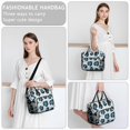 thumbnail image 6 of Light Blue and Black Of Leopard Print Womens Lunch Box for Work,Insulated Large Lunch Bag for Tween and Teen,Loncheras Para Mujer,Leakproof Adult Lunch Bag for Work,Beach,Travel,Picnic,Camping, 6 of 7