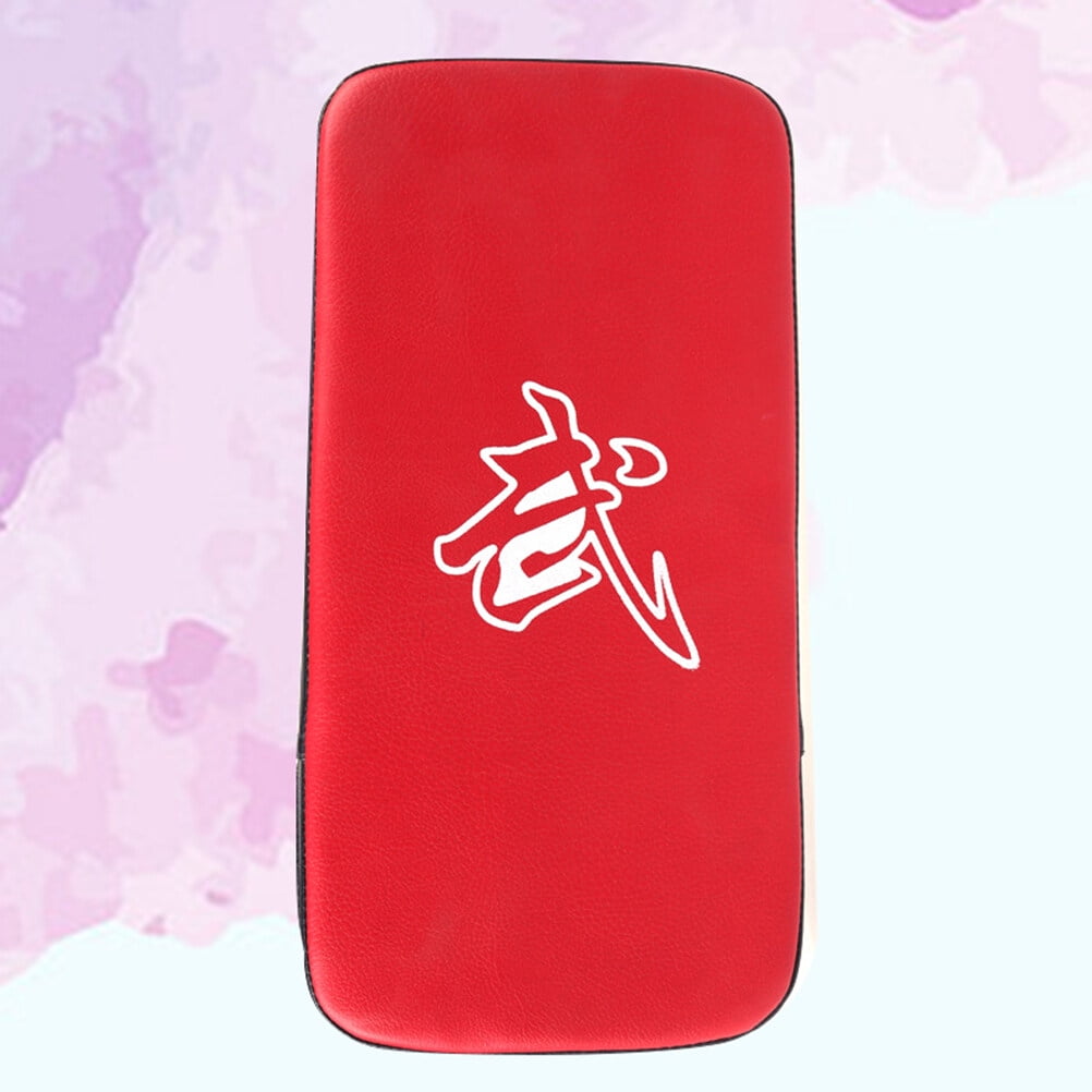 DEEPCRAFF Red Martial Arts Training Foot Pad Lightweight Taekwondo Kickboxing Protective Gear for Enhanced Performance