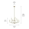 thumbnail image 2 of 52720CPZ Kichler Lighting Madden - 9 Light Chandelier-25.5 Inches Tall and 32 Inches Wide-Champagne Bronze Finish, 2 of 7