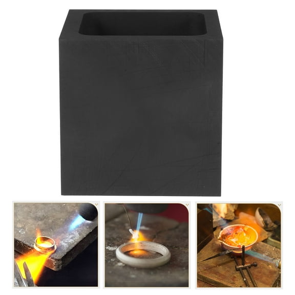 NICERIO Graphite Ingot Innovative Melting and Refining for Gold Silver Casting and DIY Projects